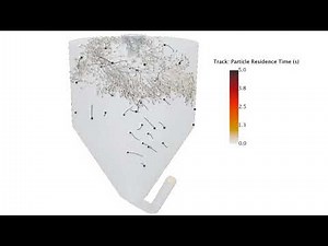Spray drying simulation of drying droplets