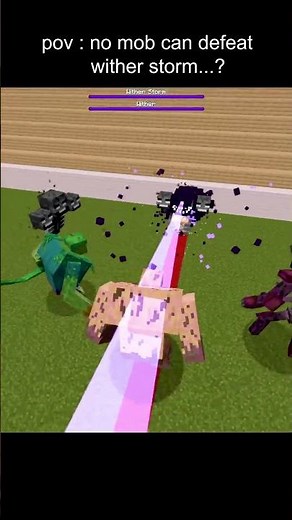 one mob who can defeat wither storm #minecraft