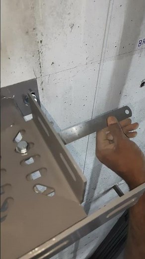 Elevator Rail bracket installation & Alignment #elevator #elevatorworld #installation #oman #sjec