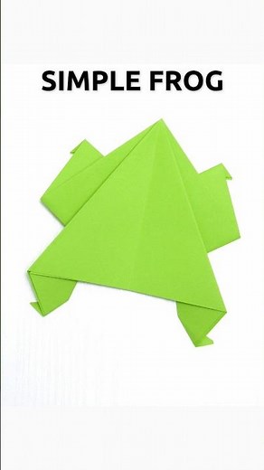 DIY EASY ORIGAMI FROG FOR KIDS