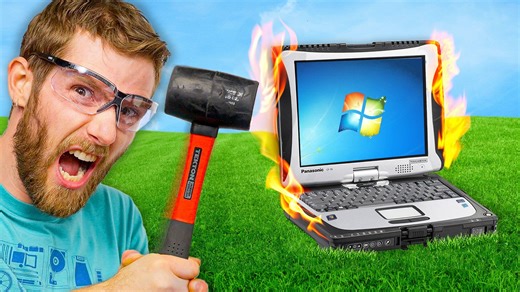 【官方双语】三防笔电真的坚不可摧？松下Toughbook暴力测试#linus谈科技