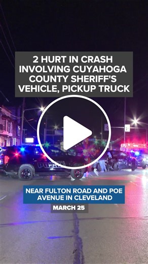 2 hurt in Cleveland crash involving Cuyahoga County Sheriff's vehicle, pickup truck - NewsBreak