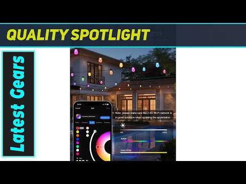 APPECK Smart Outdoor String Lights: Amazing 150ft Smart RGBW Powerhouse