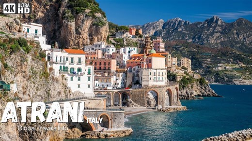 Atrani, Italy in 4K | Cinematic aerial coastal atmosphere (drone)