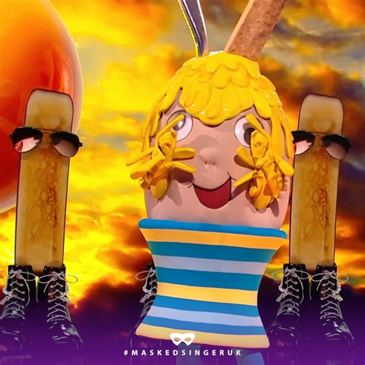 Can their EGG-straordinary performance CRACK the competition to make a comeback? 🥚 #MaskedSingerUK 🎶 | The Masked Singer UK