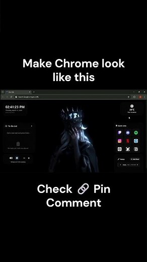 chrome glow up in 5 seconds #chrome #extensions #anime #aestheticwallpaper #pcsetup #livewallpapers