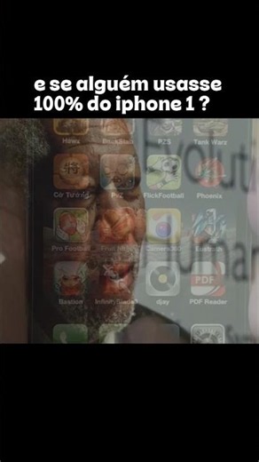 e se alguém usasse 100% do iphone 1 ? #apple #iphone #appleiphone