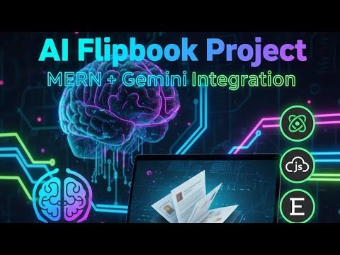 MERN Stack AI Flipbook Project | AI Integration in Website using Gemini & MongoDB