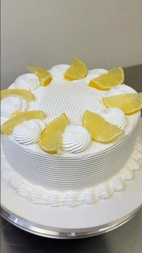 Fresh Lemon Cake Decorating 🍋
