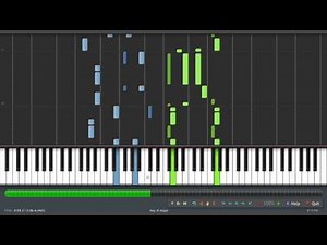 Bleach - Houki Boshi (Piano) Synthesia 100% Speed [HD]
