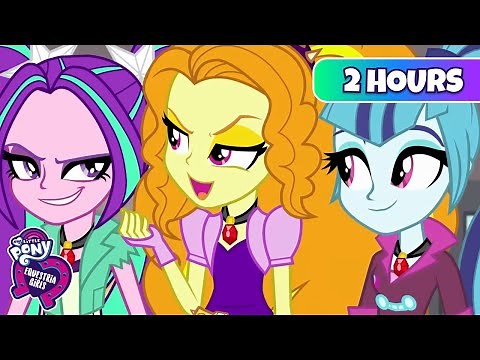 The Dazzlings Arrive with Dark Magic and more! 🎸| My Little Pony Equestria Girls | Cartoons for Kids