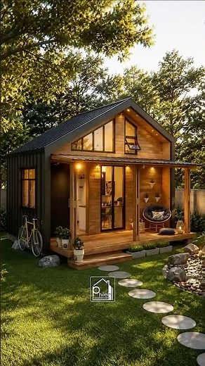 280 Sqft Modern Backyard Tiny House | Beautiful Small Cabin Design You Can Build #phileinbudgethomes