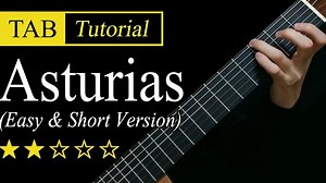 Asturias (Easy Version) - Guitar Lesson   TAB