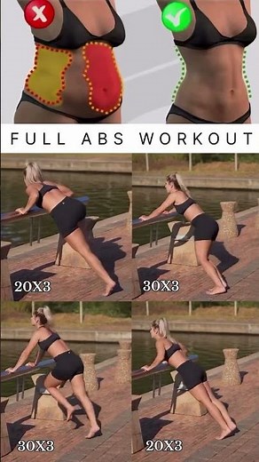 Full abs workout for beginners 🚀 you can use a wall or a chair!🔥#weightloss #bellyfatworkout #fyp