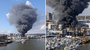 Southampton: Huge fire breaks out near warehouse