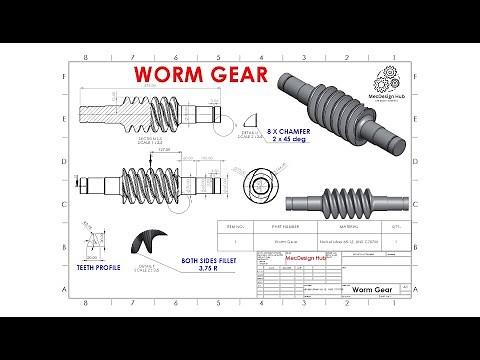 SolidWorks Tutorial: Modeling a Worm Gear