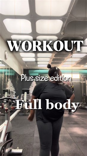 My full body workout | Plus size girl workout at the gym #plussizeworkout #fullbodyworkout #gymmotivation #fyp