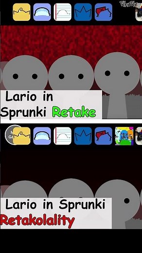 Retake VS Retakolality | Lario runs away #sprunki #incredibox