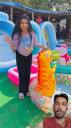 Holi ke liye liya sabse bada water tub 😍🐬🛁🌈 #priyalkukreja #shorts #ytshorts