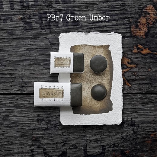 Pbr7 Green Umber - Handmade Watercolour Paint of Professional Artist Quality - Etsy