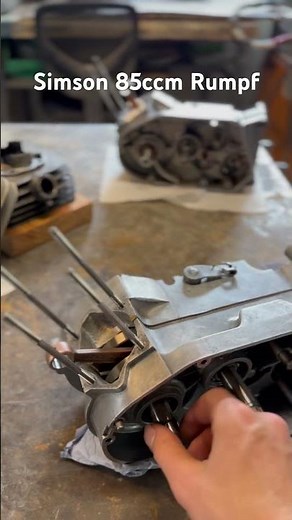 Simson 85 ccm Rumpf Lang Tuning Vollwangen Kurbelwelle 4 Gang Getriebe
