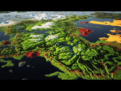 Unreal Engine Stylized Multi-Biome Landscape