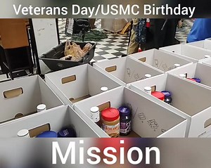 Are you off tomorrow for Veterans Day (recognized) or USMC birthday? We are packing and delivering food to veterans in need. 10am at the Op Center | US Veterans Corps
