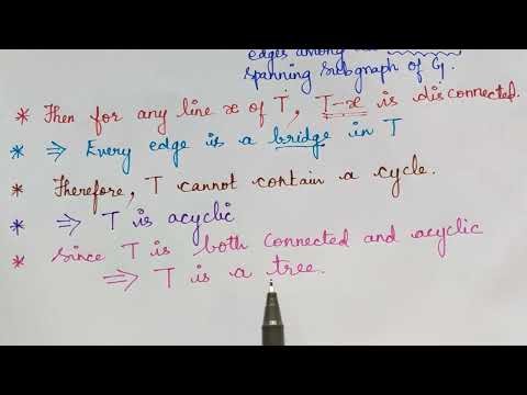 Every connected graph has a spanning tree| graph theory