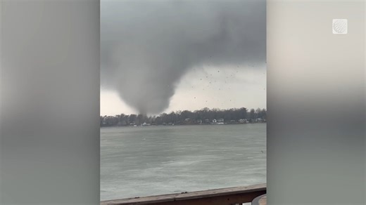 Large and violent tornado hit Union City, Michigan and put counties on alert