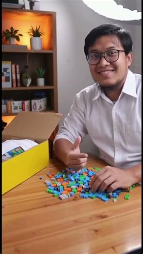 UNBOXING MAINAN BLOK LEGO MENJADI MINIATUR MASJID #art #creative #shorts