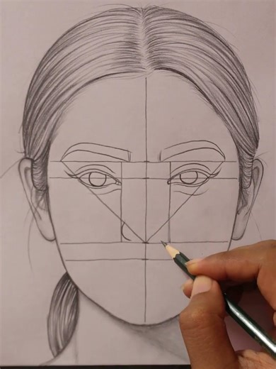 HOW TO DRAW: FACE | Basic Proportion #art #drawing