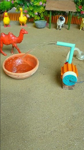 Mini hand pump project water with diy tractor video drinks camel #waterpump #shorts #559