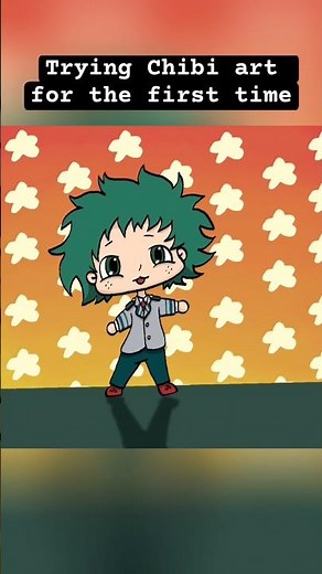 Chibi Deku 💚 | #mha #myheroacademia #deku #izukumidoriya #drawingprocess #procreate #digitalart