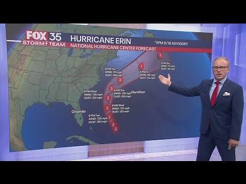 Hurricane Erin forecast: Latest path, cone, track