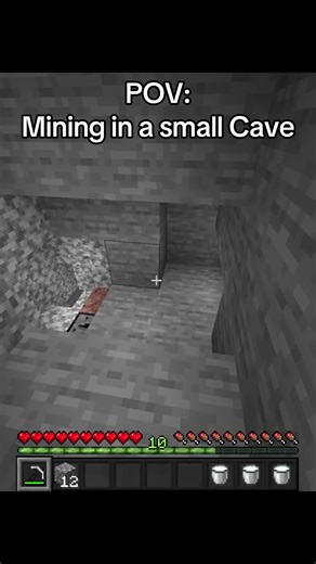 Always it Leeds to a big cave #minecraft #relateable #mining #fyp #viral