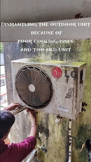 #9 Dismantle & Remove Old Split AC | DIY || EHNA. ProTech
