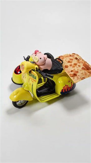 🐷Look How Good My Piggy is at Eating! #shorts #stopmotion #mukbang #funny #animatio #cute