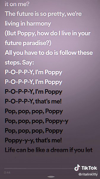 I’m poppy by that poppy @poppy sped up audio #impoppy #poppy #altar