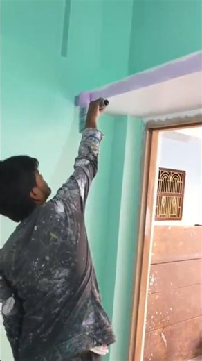 wall painting baigani colour fast code bedroom 🏡🖌️👌 #art #paint #painting #wallpainting #wall#purple