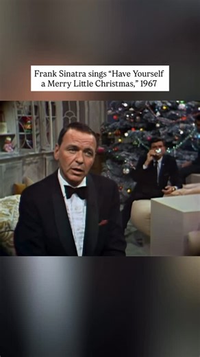 The History Source on Instagram: "A live performance from the Frank Sinatra and Dean Martin Christmas Special which aired in 1967. The program featured multiple live performances of Christmas classics, this clip features Frank Sinatra singing his beloved classic “Have yourself a merry little Christmas.” #history #christmas #franksinatra #holidays #1960s #christmasmusic #vintagechristmas #ratpack #60sstyle #oldschool #classic #vintage #nostalgia #historylovers"