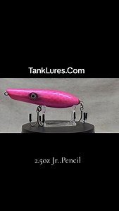 Tank Jr Pink Scale 2.5oz. Rigged with VMC Hooks and Krok Swivels. Topwater is at its best everywhere. go to TankLures.com | Tank Surfcasting Lures