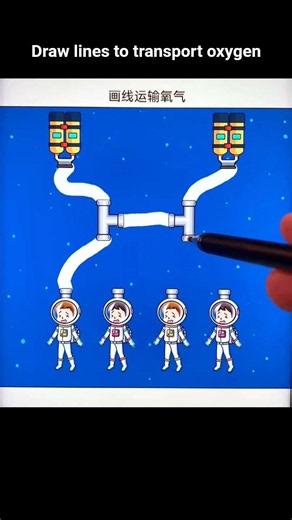 Draw lines to transport oxygen #Short#videoviral