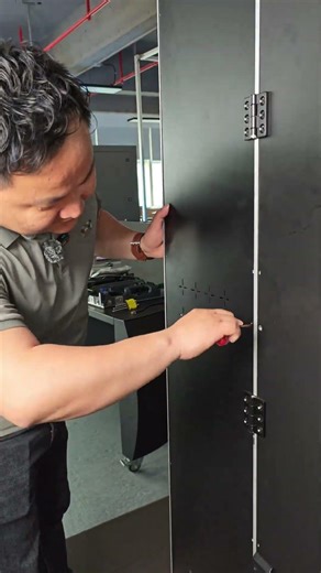 Transform any space with our indoor P1.86 Tri-fold LED Poster!