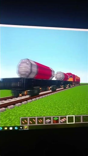 Class 66 cargo train in the create mod
