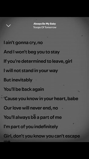 Always Be My Baby Full Lyrics & Karaoke
