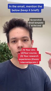 HOW TO EMAIL YOUR POTENTIAL SUPERVISOR? 略 Screenshot this reel to...