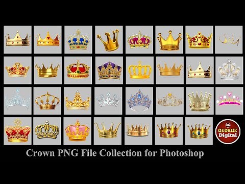 Crown PNG file collection for Photoshop designing (‪@georgedigital6948‬)