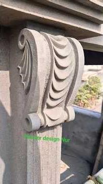 See how to make these designs in window pillars in a simple way.