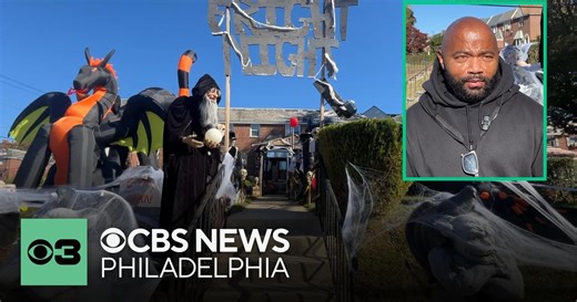 Mount Airy man's Halloween display is so large, he uses his neighbor's yard too