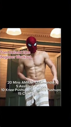 Tom Holland’s Beginner Workout Spider-Man Brand New Day #tomholland #spiderman #beginnerworkout